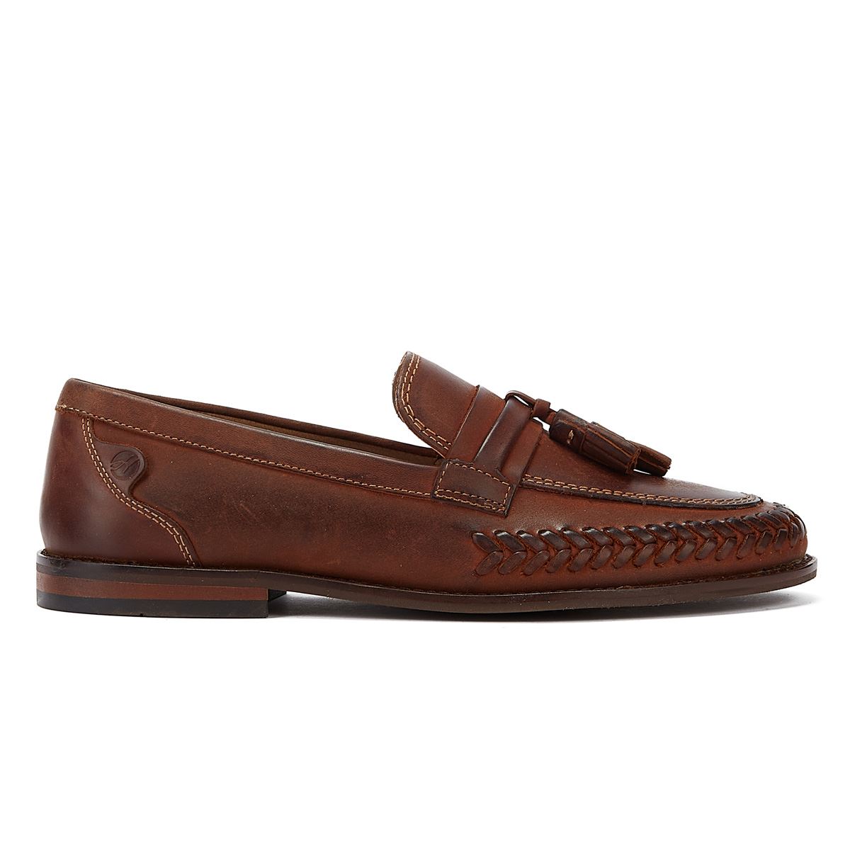 Hudson Leder Haldon Herren-Loafer In Hellbraun
