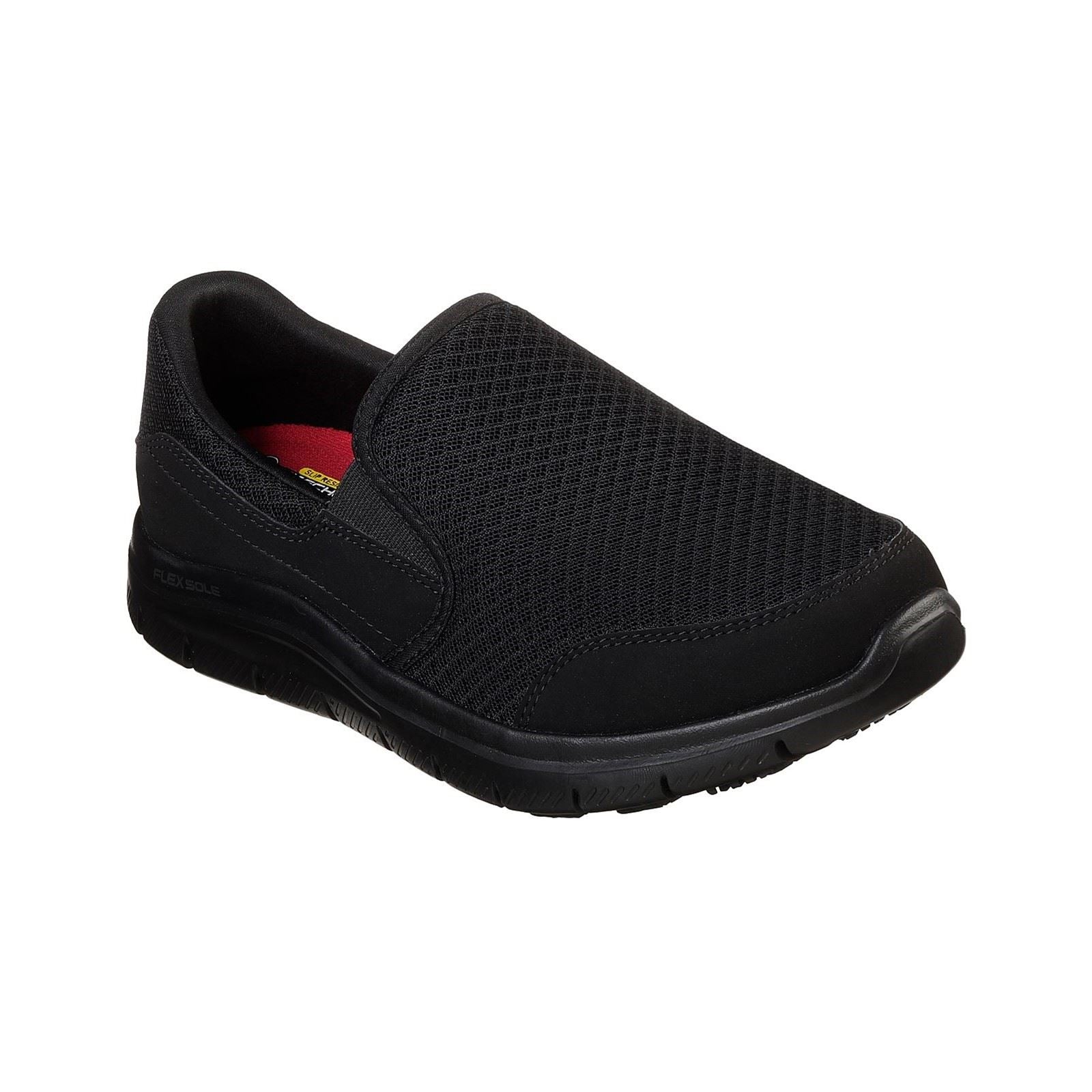 Skechers Workwear Cozard Sr Leder Frauen Schwarze Sicherheits Sneaker