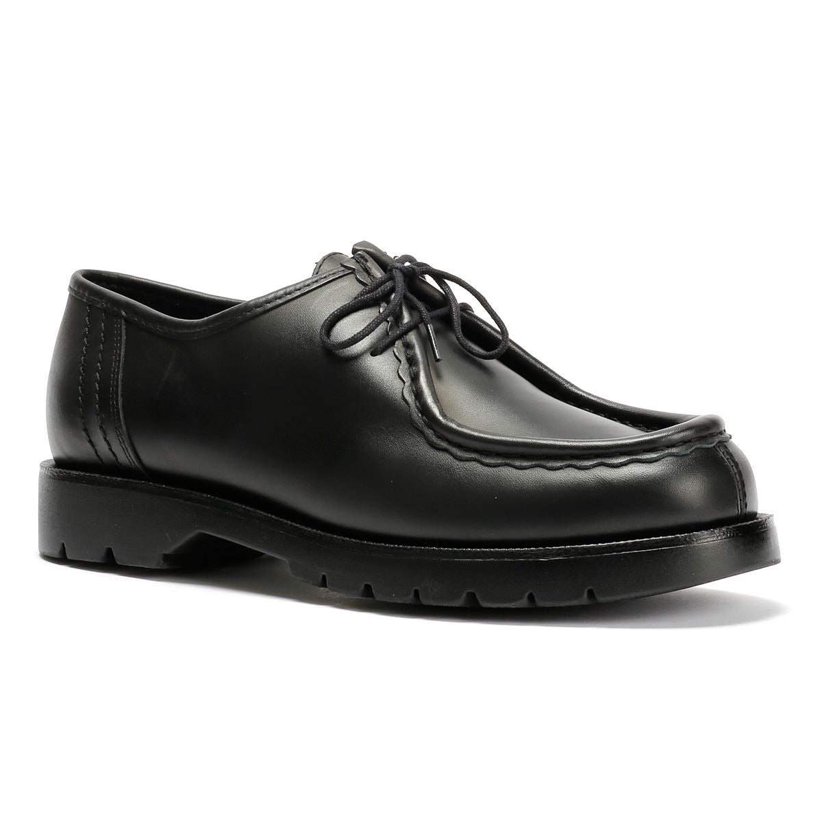 Kleman Padror Leder Herren Schwarz Schnürschuhe