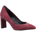 Hush Puppies Olivia Wildleder Damen Bordeaux runde Pumps