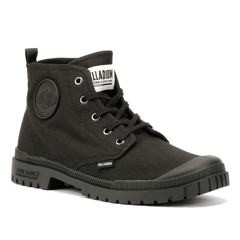 Palladium SP20 Hi CVS Canvas Schwarze Farbe Stiefel