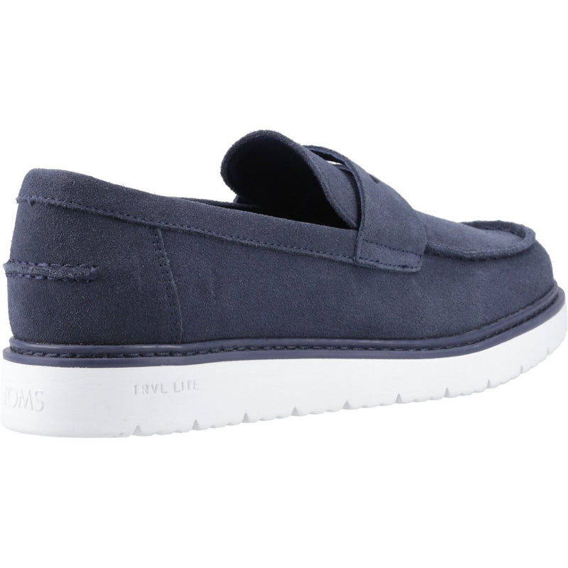 TOMS Navi TRVL LITE Havana Herren Mokassins Aus Leder In Marineblau