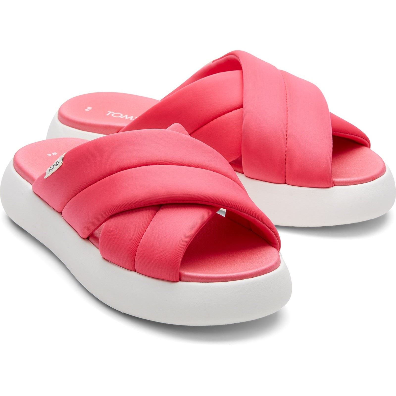 TOMS Alpargata Mallow Crossover Polyester Mischung Damen Pink Slides