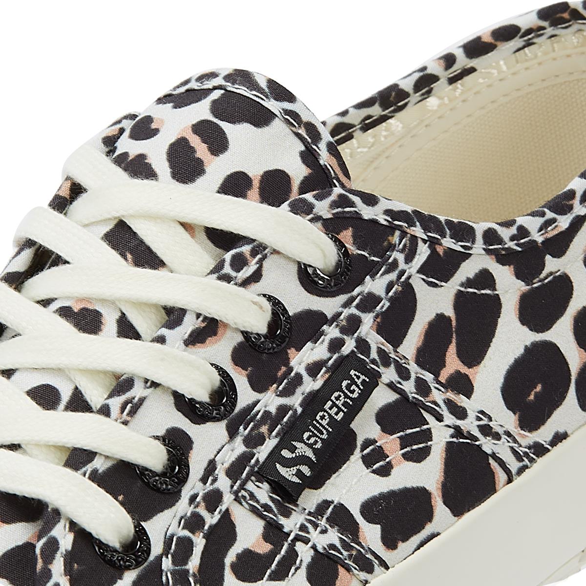 Superga 275 Damen-Sneaker In Beige Mit Hellem Leopardenmuster
