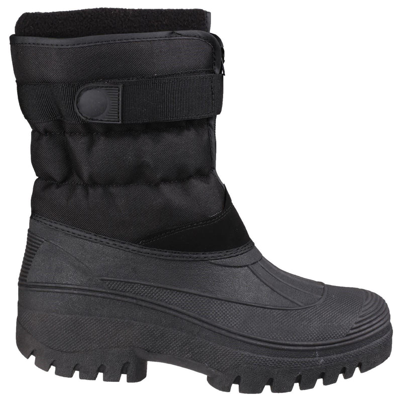 Cotswold Chase Stoff Schwarze Farbe Gummistiefel
