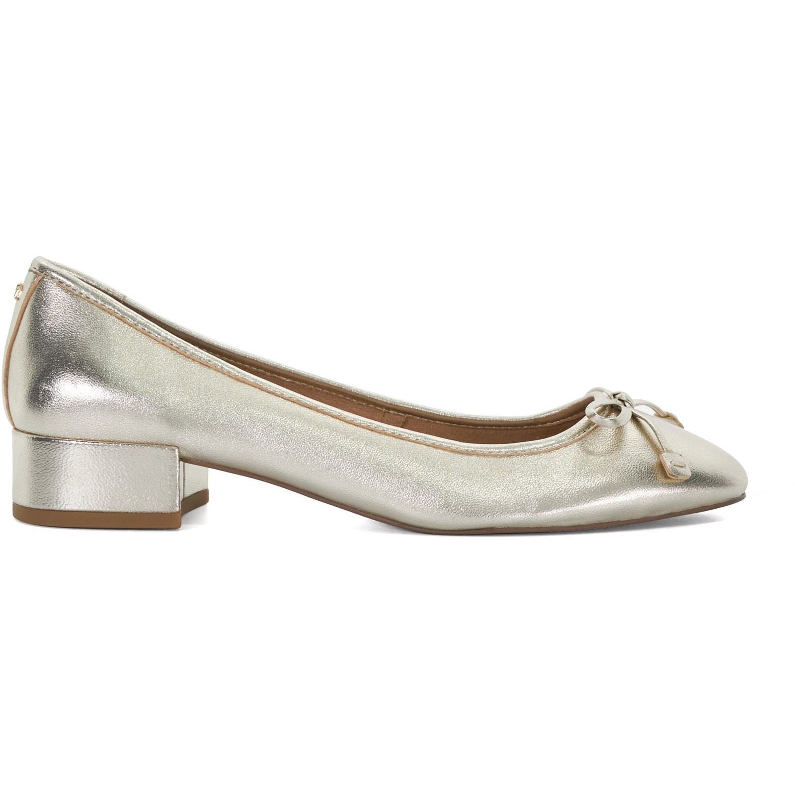 Dune Hollies Leder Damen Goldene Absätze