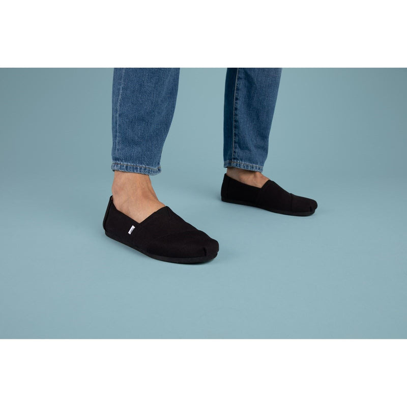 TOMS Alpargata 100% Baumwolle Herren Espadrilles In Schwarz