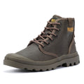 Palladium Pampa Hi Wax Leinwand Braune Stiefel