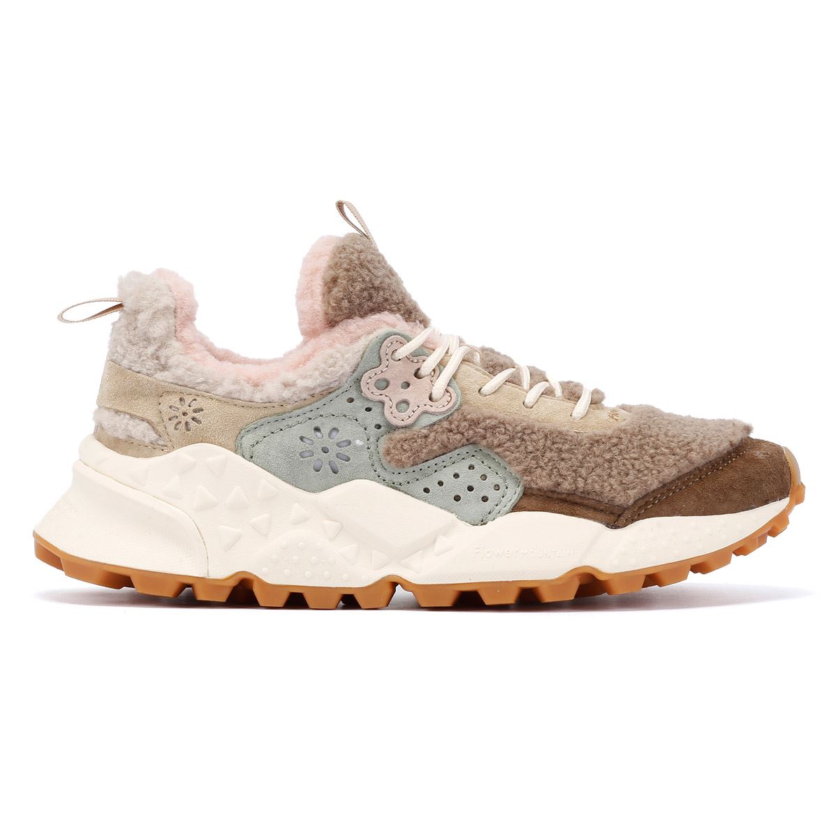 Flower Mountain Kotetsu Teddy Damen-Sneaker Aus Wollmischung In Beige
