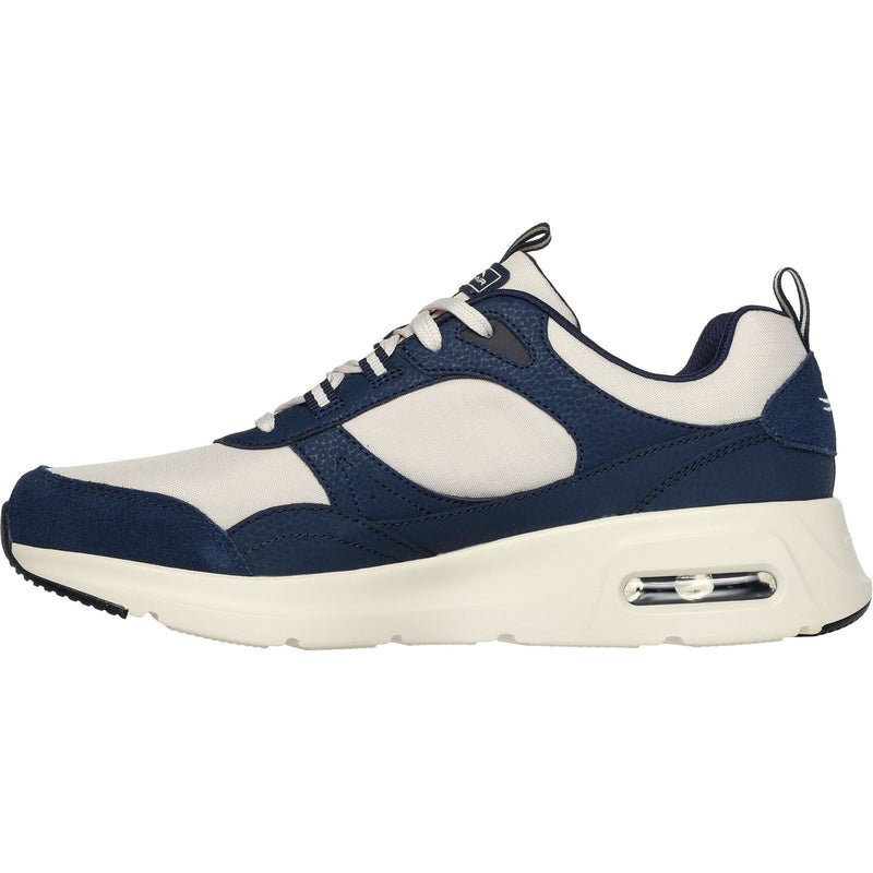 Skechers Skech-Air Court - Yatton Leder Herren Navy/Natural Sneakers