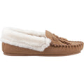 Hush Puppies Agnes Damenhausschuhe aus Veloursleder in Tan