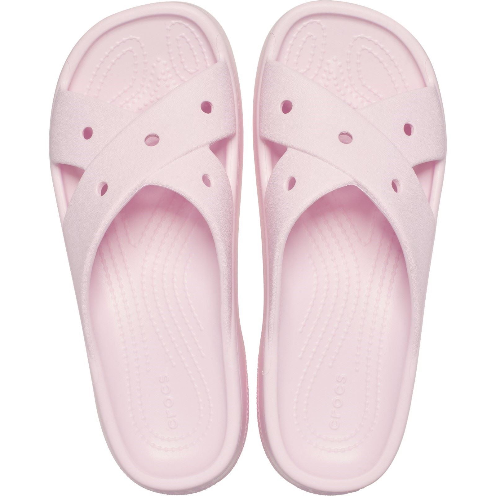 Crocs Classic Cross Strap Damen Sandalen Aus Thermoplastischem Material In Rosa