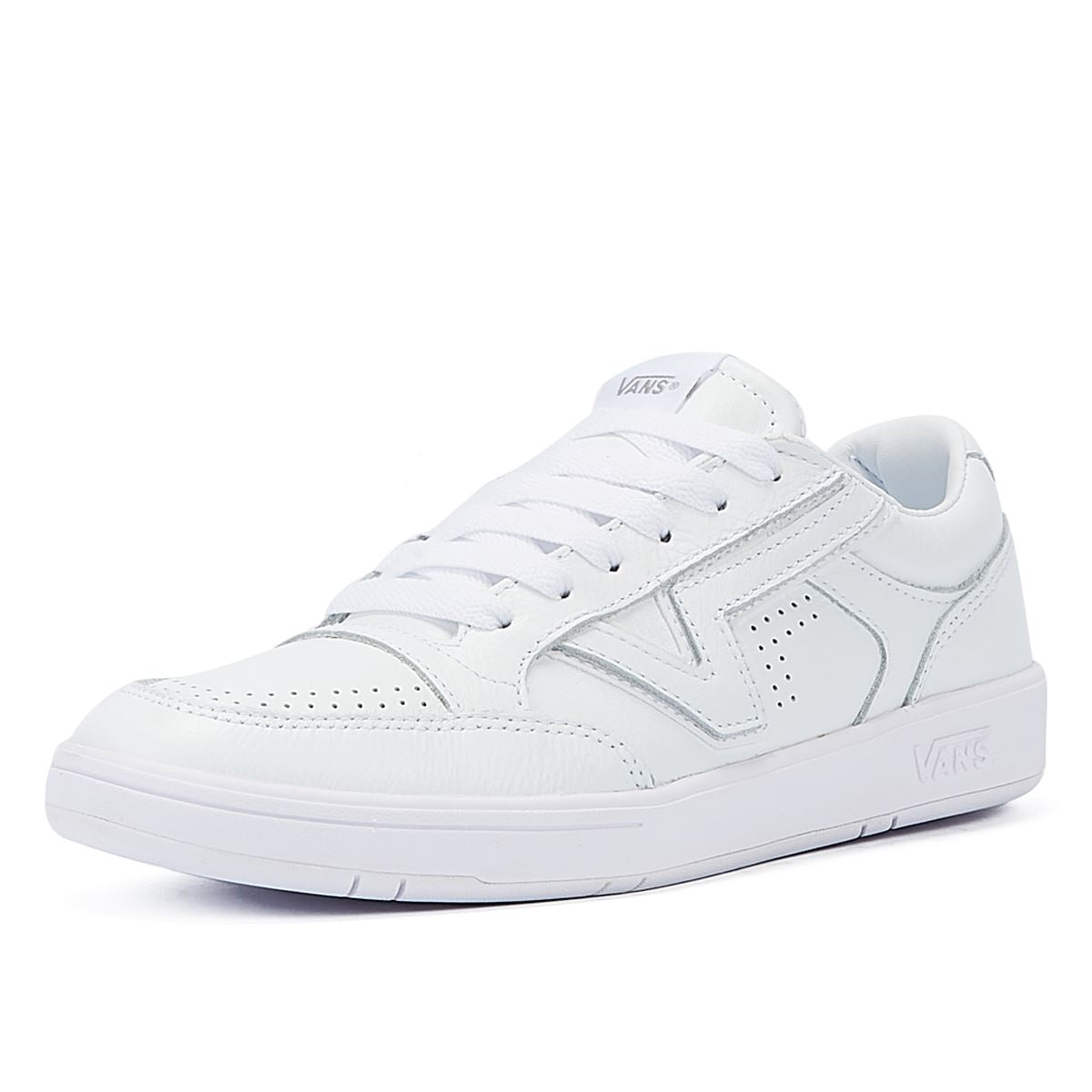 Vans Lowland ComfyCush Echte Weiße Ledersneakers