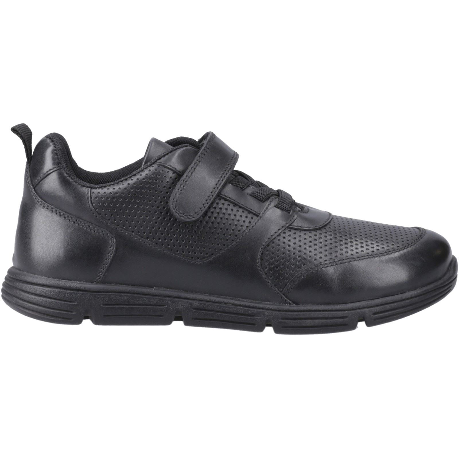 Hush Puppies Alfie Bungee Jnr Lederschuhe Für Jungen In Schwarz