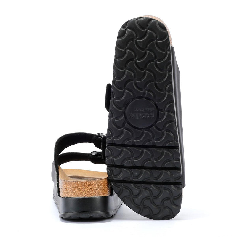 Birkenstock Arizona Flex Platform Damen-Sandalen In Schwarz