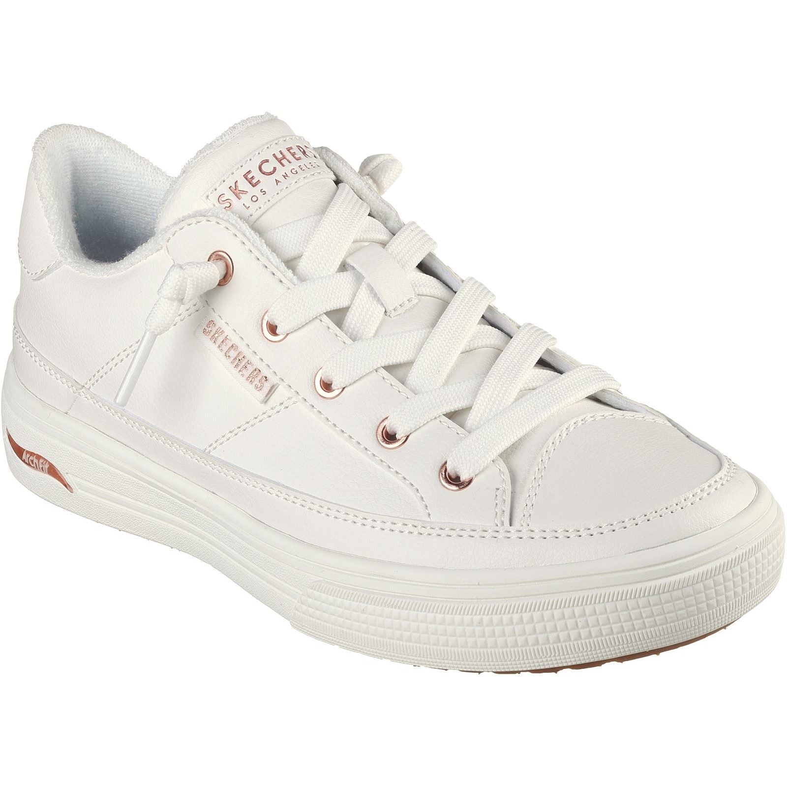 Skechers Arch Fit Arcade On My Way Synthetik Damen Sneaker In Weiß