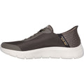 Skechers GO WALK Flex Hands Up Textile Herren Braune Sneakers