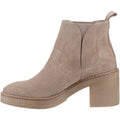 Hush Puppies Felicia Damen Stiefeletten mit Absatz in Taupe aus Wildleder