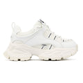 Buffalo Saturn Lace Damen Weiße Turnschuhe