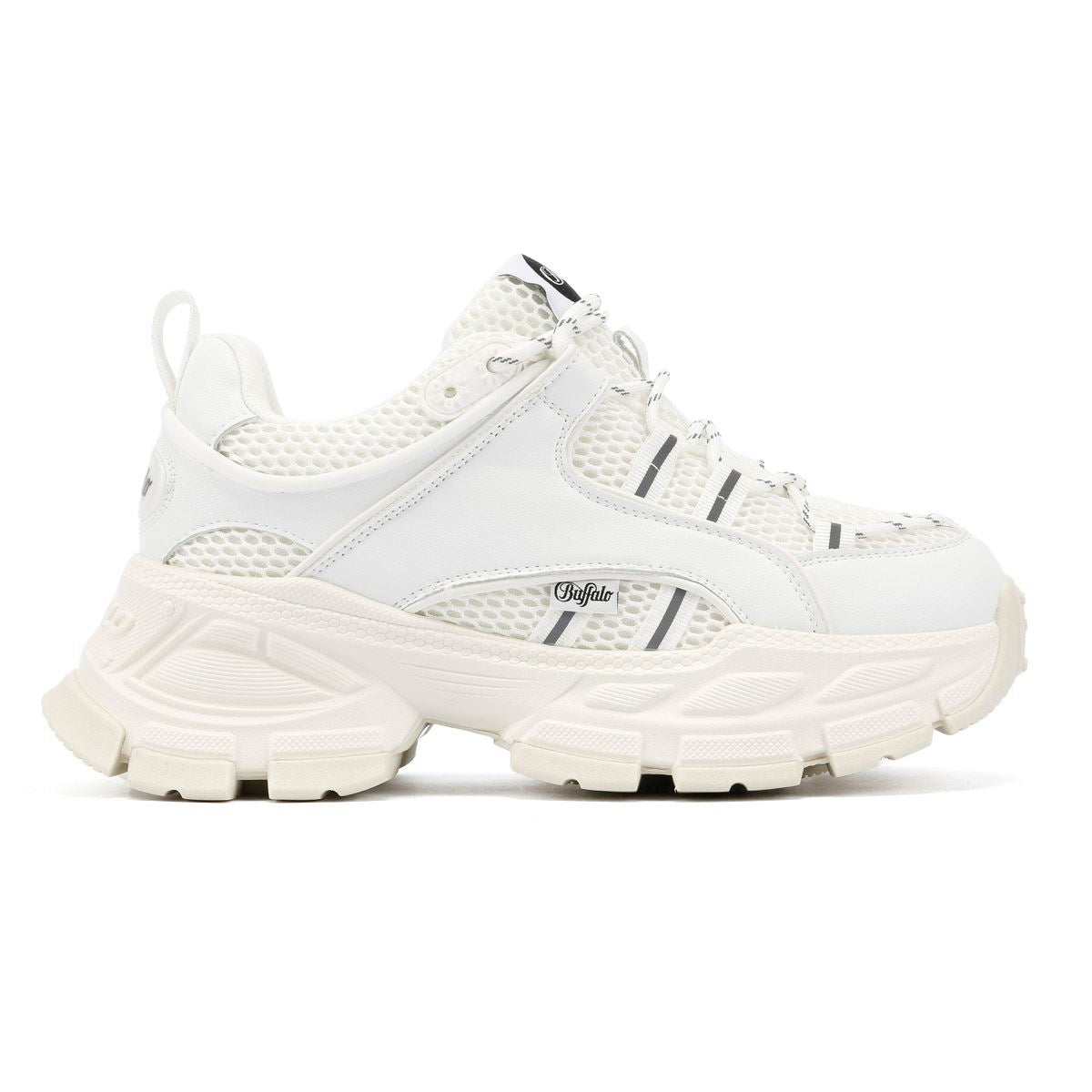 Buffalo Saturn Lace Damen Weiße Turnschuhe