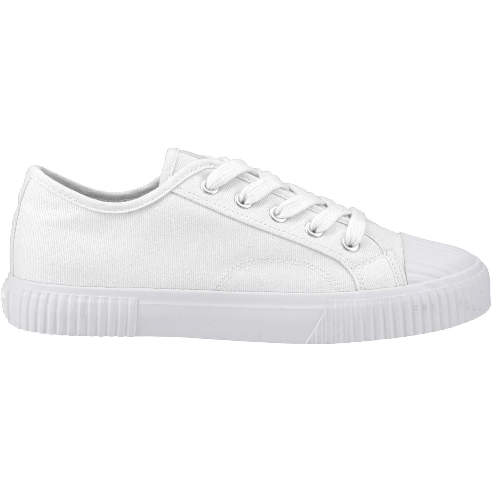 Hush Puppies Freya Canvas Damen Sneaker Aus Weißem Textil