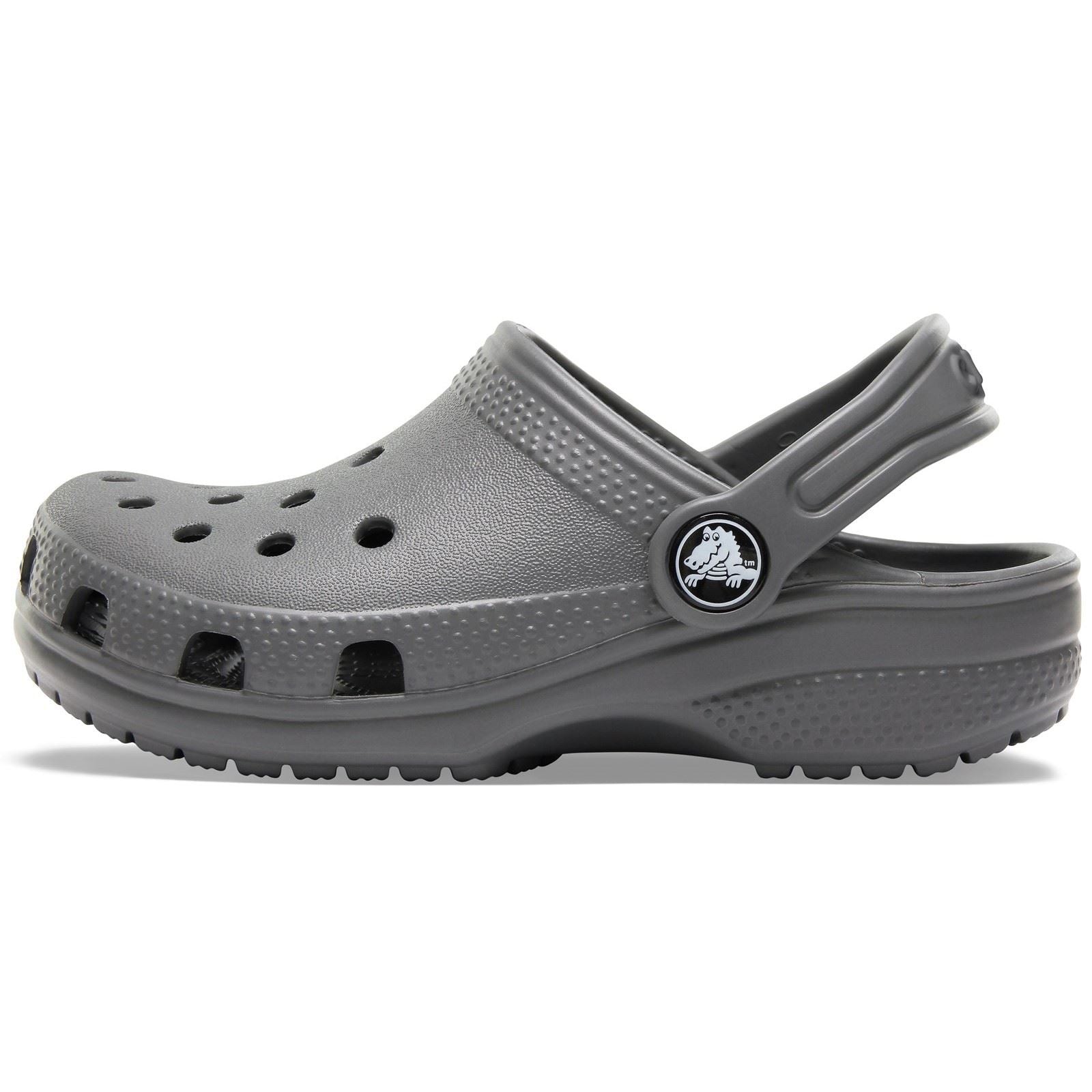 Crocs Toddler Classic Croslite Gummi Schiefergrau Slipper