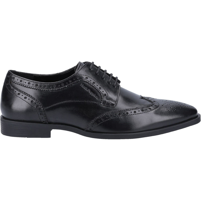 Hush Puppies Elliot Leder Herren-Schwarz Brogues-Schuhe