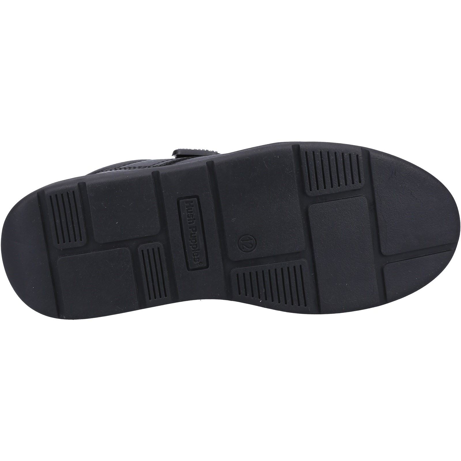 Hush Puppies Rowan SNR Die Schwarzen Schnürschuhe Für Jungen Aus Leder