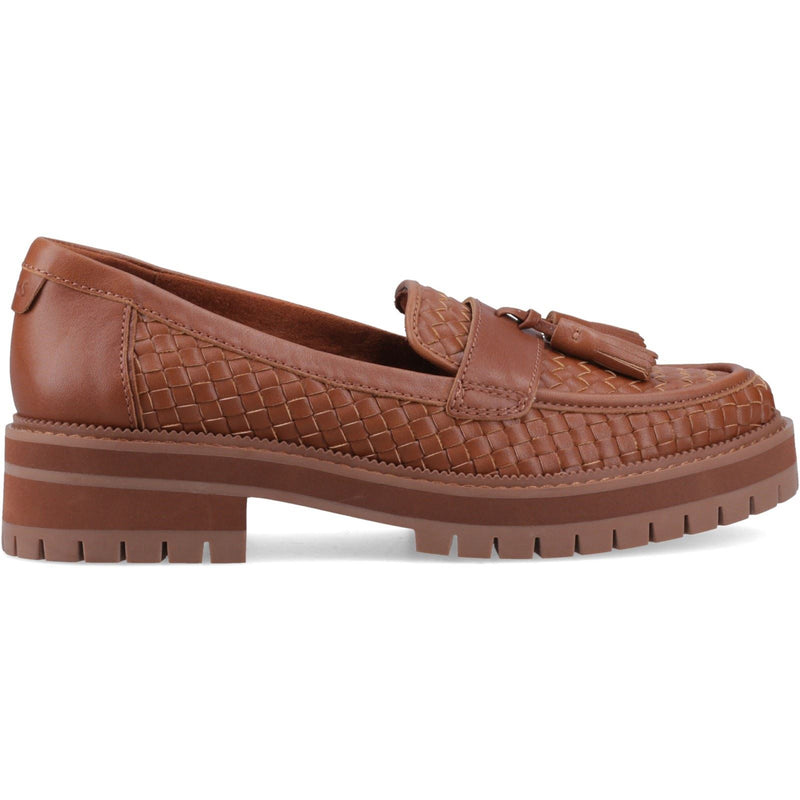 TOMS Cara Woven Damen Loafers in Bernsteinbraun