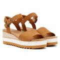 TOMS Diana Damen Keilabsatz Aus Braunem Leder