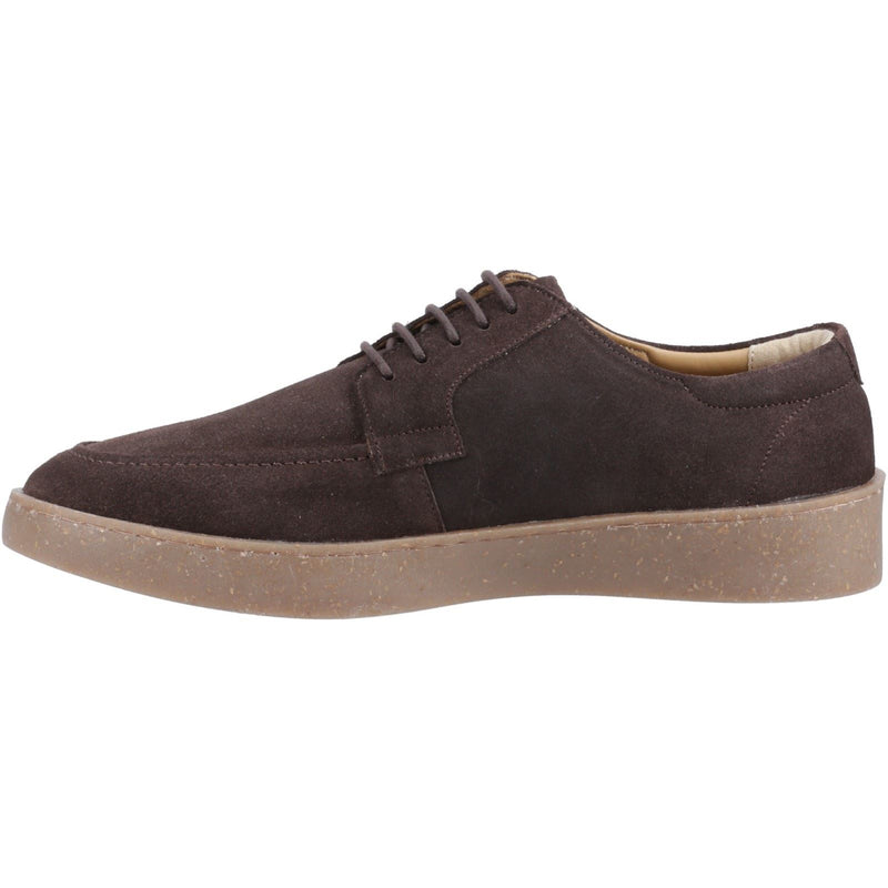 Hush Puppies Rafael Herren Mokassin Schuhe aus Wildleder in Schokoladenfarbe