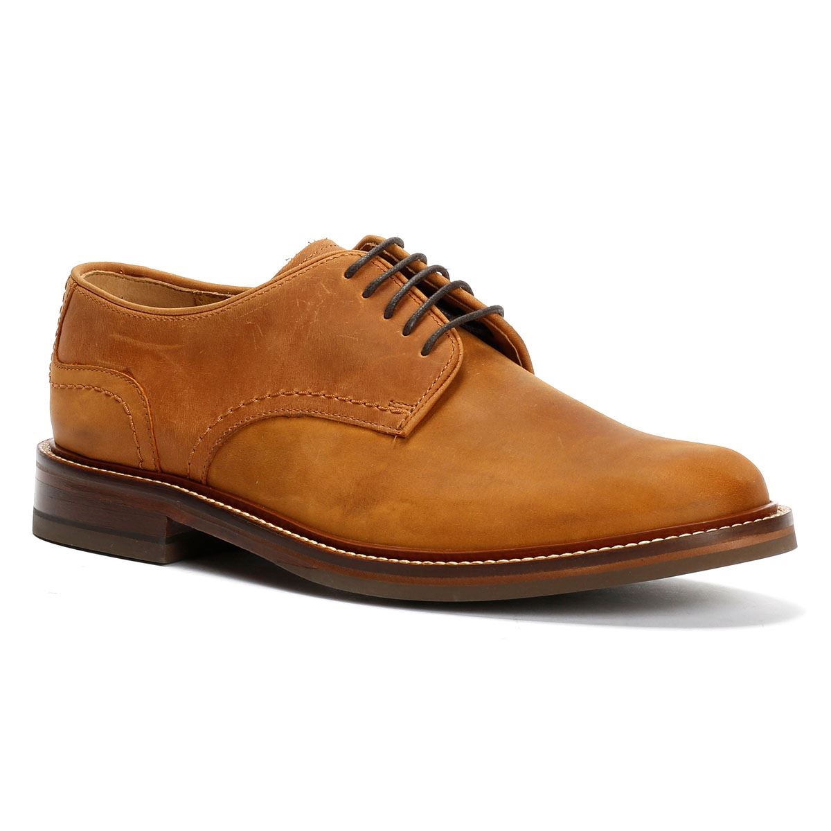 Chapman & Moore Plain Derby Country Herren Leder Braune Schnürschuhe