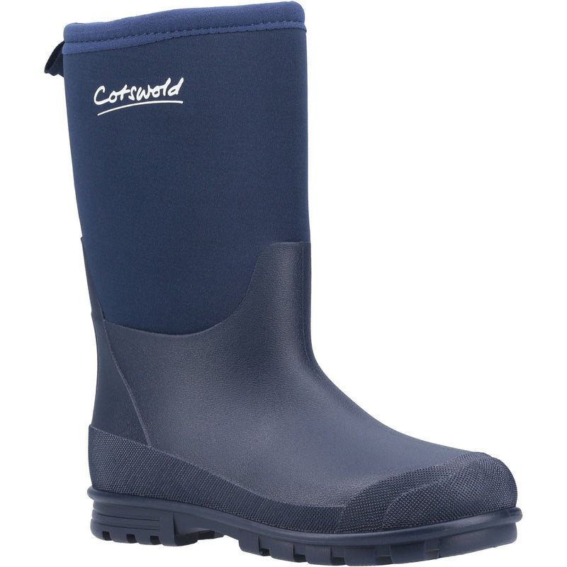 Cotswold Hilly Neoprene TPR+Neopren Unisex Kinder Gummistiefel in Marineblau