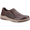 Hush Puppies Fletcher Leder-Herren-Kaffee-Loungers