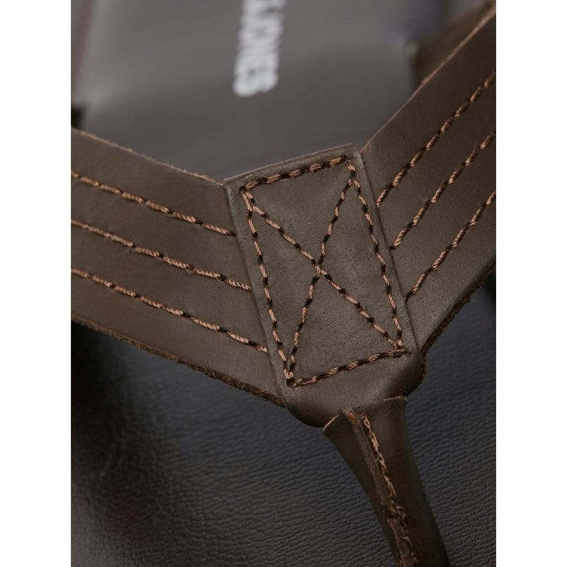 Jack & Jones Washton Herren Zehentrenner Aus Braunem Leder