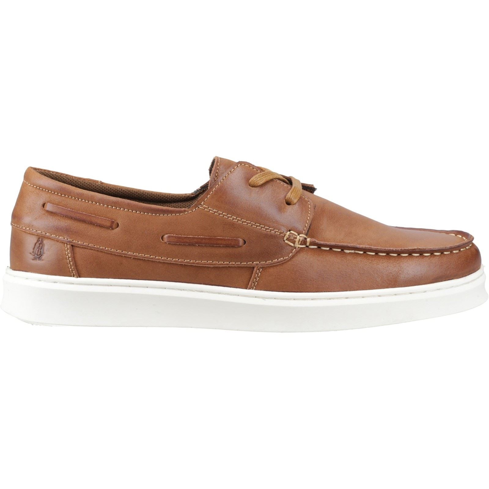 Hush Puppies Madden Boat Shoe Leder Herren Tan Bootsschuhe