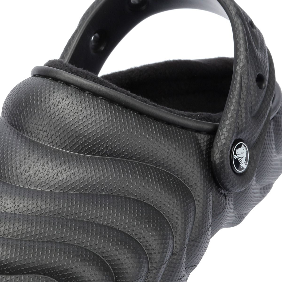 Crocs Classic Lined Overpuff Damen Schwarze Schuhe