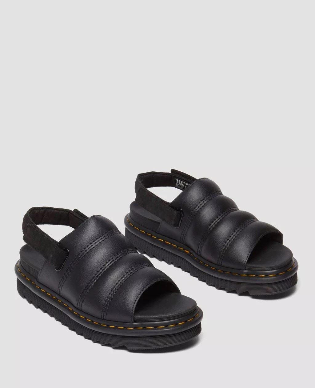 Dr. Martens Kole Leder Schwarze Sandalen