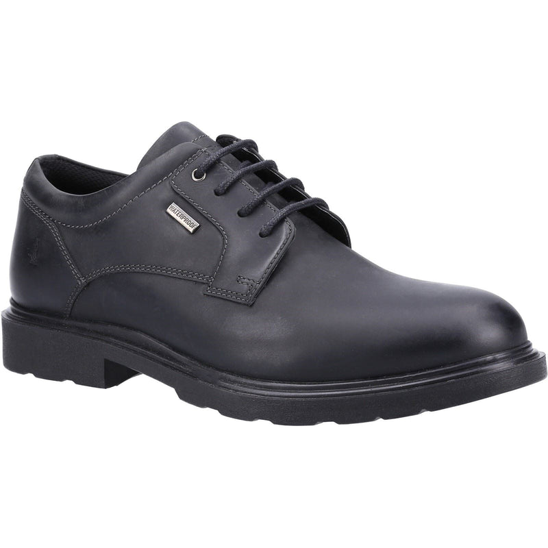 Hush Puppies Pearce Schwarze Farbe Herren-Schnürschuhe Aus Leder