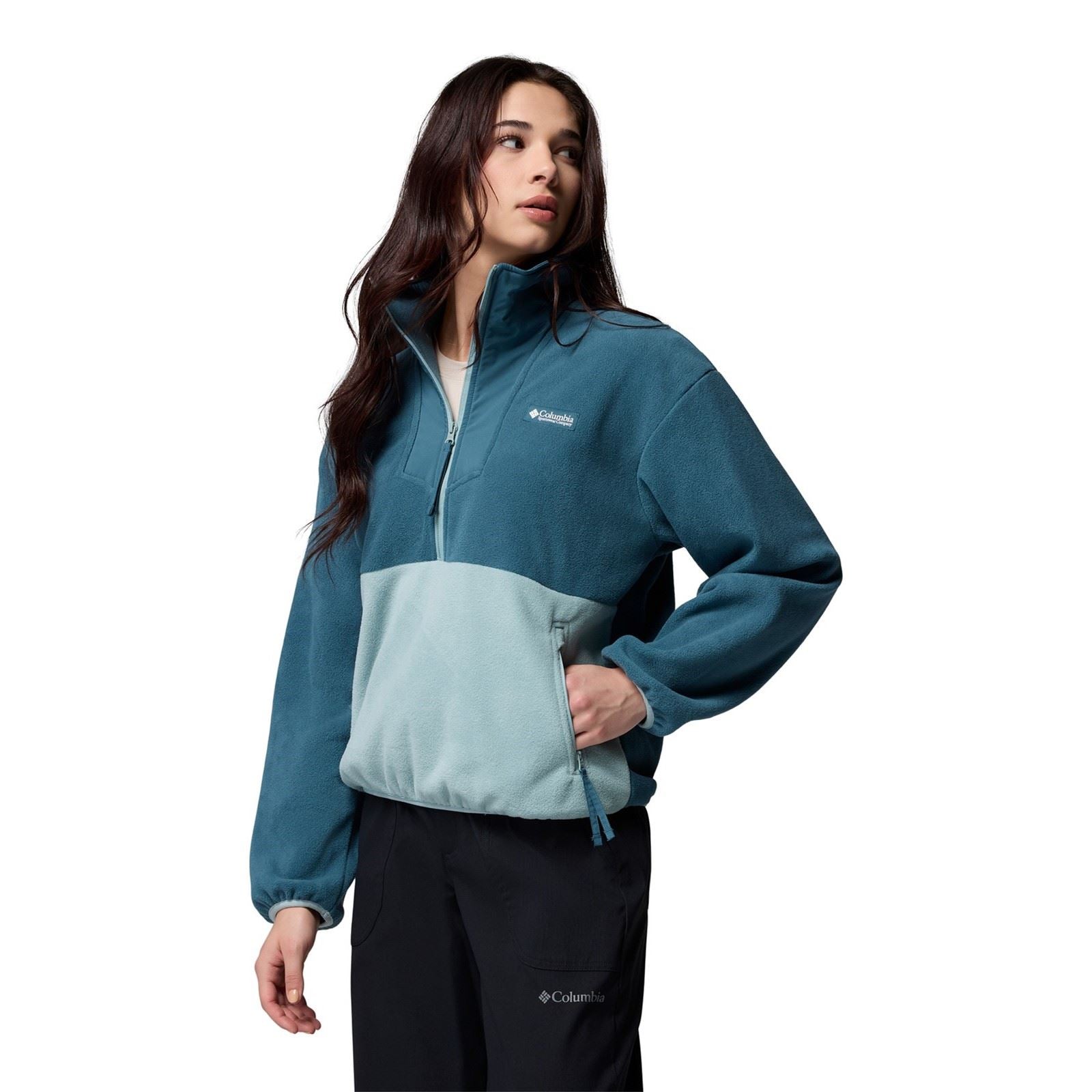 Columbia Sequoia Grove 1/2 Zip Damen Blaue Fleecejacken