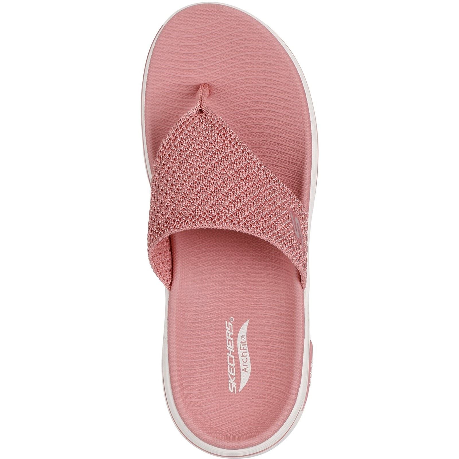 Skechers Go Walk Arch Fit 2.0 Polyester Damen Rosensandalen