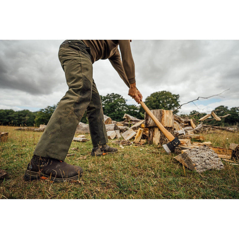 Muck Boots Apex Mid Zip Gummi-Dunkelbraune Gummistiefel