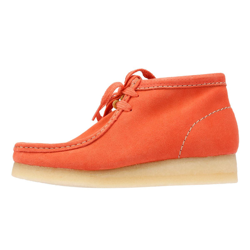 Clarks Originals Wallabee Wildleder Damen Stiefel In Orange