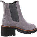 Hush Puppies Gaia Damen Chelsea Stiefeletten aus grauem Leder mit Absatz