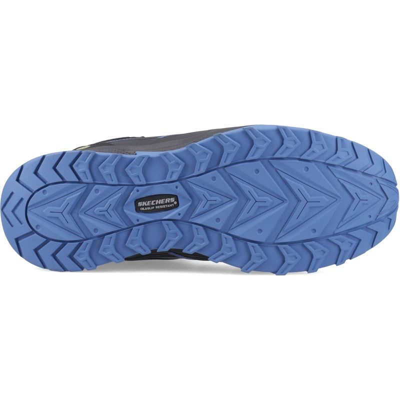 Skechers Workwear Puxal Firmle Leder Herren Schwarz/Blaue Sicherheitsschuhe