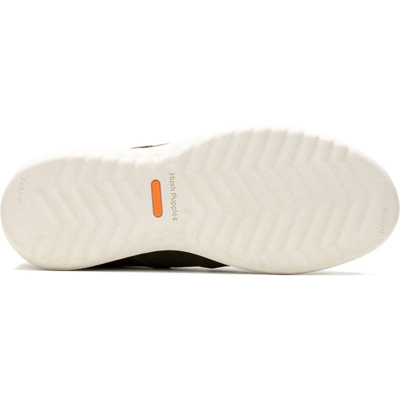 Hush Puppies The Good Leder Herren Olivgrüne Sneakers