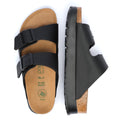 Birkenstock Arizona Flex Platform Damen-Sandalen In Schwarz