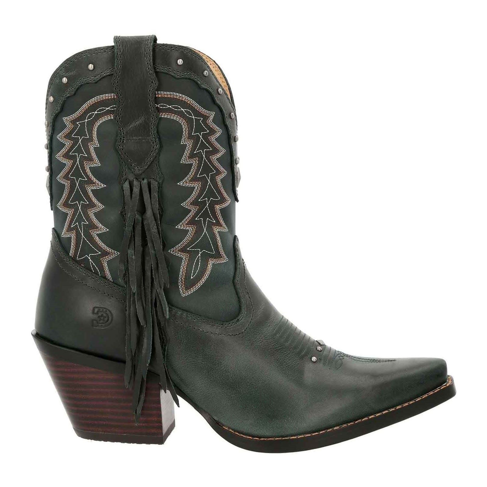 Durango Crush Bootie Leder Damen Sattelbraun/Dunkelblau Stiefel