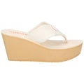 Rocket Dog Diver Damen Creme Keilabsätze