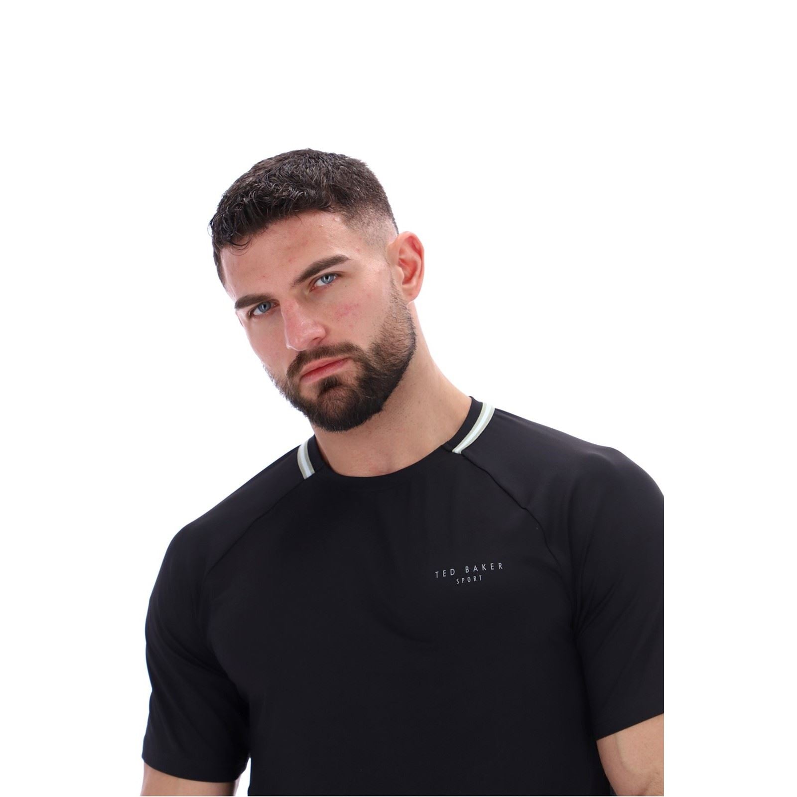 Ted Baker Sport HARRISON TBMTA251 Polyester Herren Schwarze Farbe Sport-T-Shirts